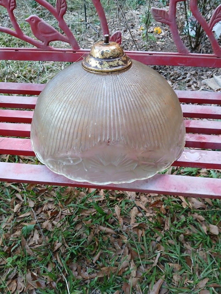 Antique Crystal Light Fixture