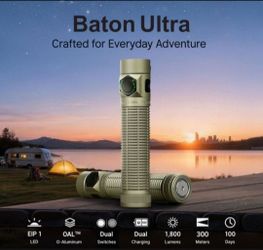 Olight Baton 4 ultra.              flashlight   1800 lumens      NEW RELEASE.