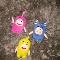 Oddbod Set Of 3 ( Plush Toys Appx. 4 In. Tall