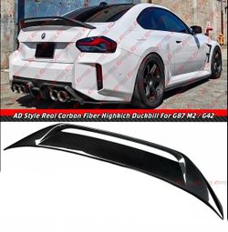 22-26 BMW G42 230i M240i / G87 M2 AD Style Carbon Fiber Trunk Spoiler