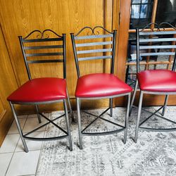 Set of 3 Counter High Chairs