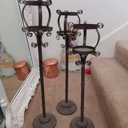 3 Pc Candle Holders $65.