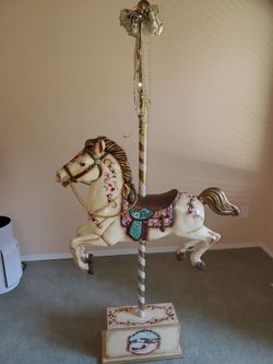 Vintage carousel style horse, hand painted