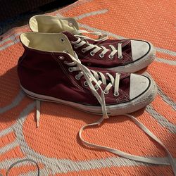 Burgundy Converse