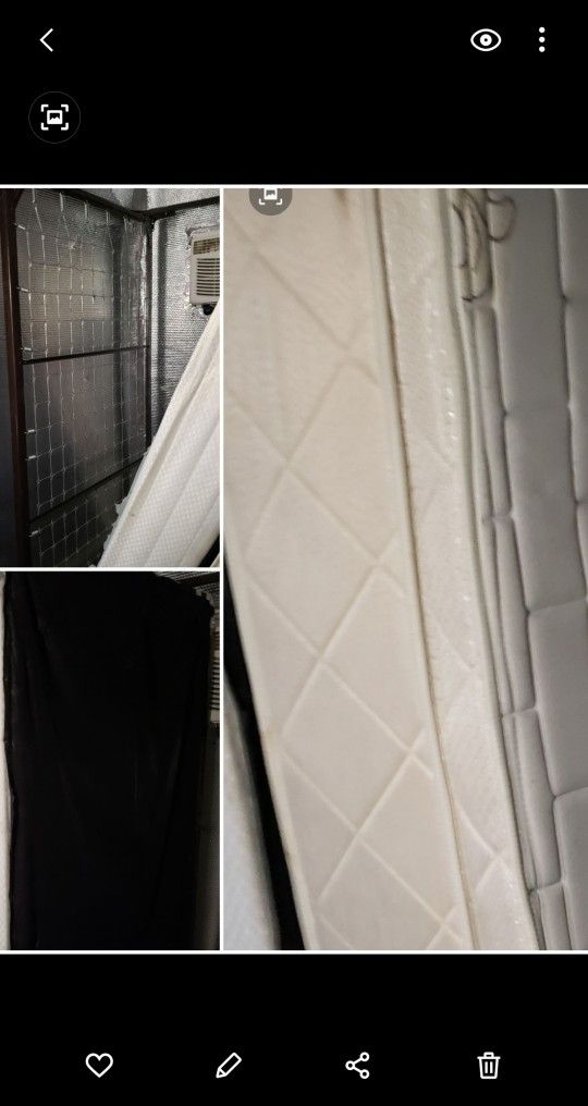 Bed Set- Mattress, Frame Plus Mattress Suppprt - Cama - Armadura de Hierro, Colchón y Soporte de Colchón