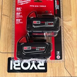 Milwaukee Red Lithium Xc 5.0 Batteries