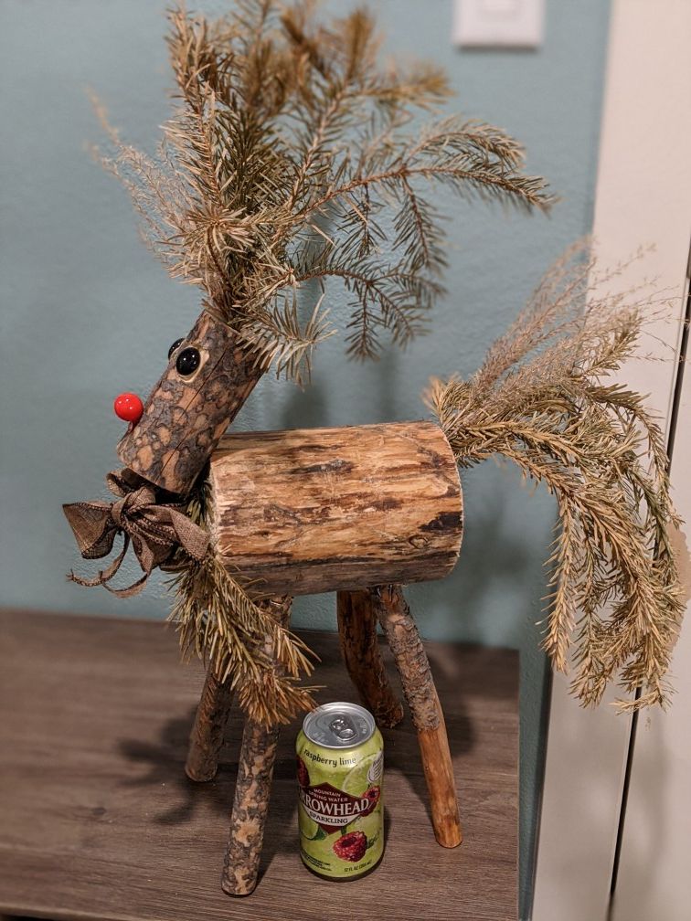Christmas Elk Decor made of Wood