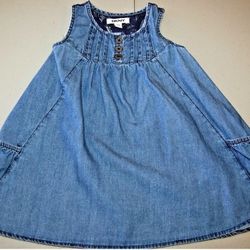 DKNY Girls 12M Denim Dress
