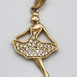 Dancer 14k Gold Pendant 1.46 G