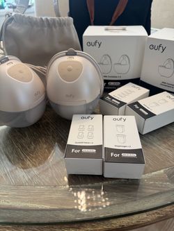 Eufy Wearable and electric breast pumps, breastmilk storage bags, baby sterilizer,  baby bouncer