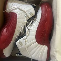 cherry jordan 12’s size 6y