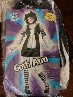Goth Ann 11-Piece Teen Halloween Costume