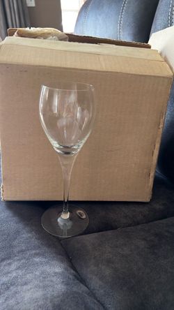 Glassware  vintage blown-crystal wine goblet manufactured by Bohemia Crystal (Crystalex) in Czechoslovakia.
