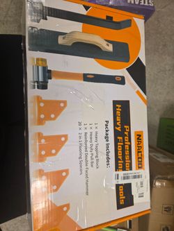 NAACOO Laminate Flooring Tools, 4in1 Pro Floor Install Kit for Vinyl Plank
Heavy Tapping Block - Knock 1-2 Times, Heavy Pull Bar Closing Gaps Near Wal