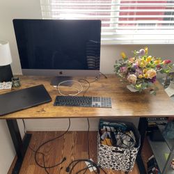 Sitting and Standing Beautiful Wooden Desk