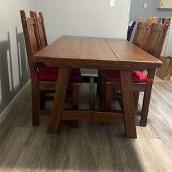 Wood Dinning Table Set