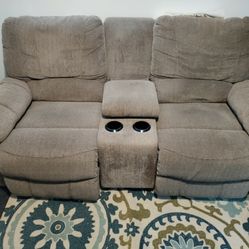 Love Seat With Electric  Recliner