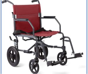 Folding Transport Wheelchair with Footrests