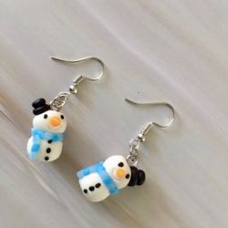 Snowman Earrings 
