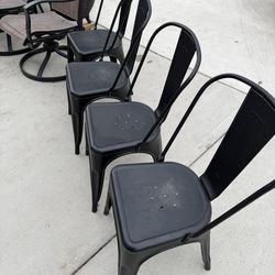 Metal chairs 4pc