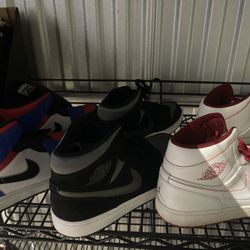 Lots Of different Air Jordan Sneakers In New Or Like New Condition Out Of Box 