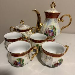 IMPERIAL JAPAN DESIGN TEA CUP SET 