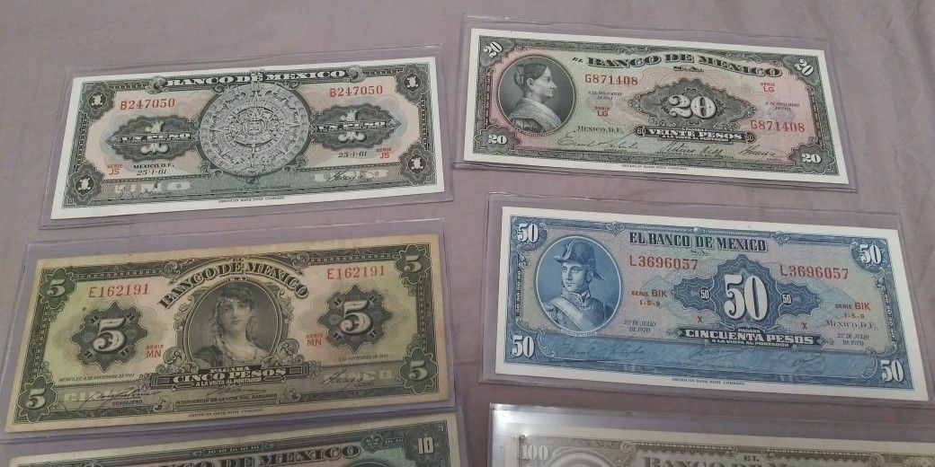 Old Mexican Bills For Sale In Los Angeles CA OfferUp mexican-peso-bill