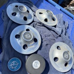 73 Opel 1900  Classic Center Rim Caps , Steering Wheel Center Cap And Trunk Cap 