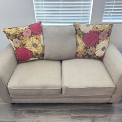 Beige Loveseat Sofa