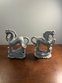 Vintage Brazilian Horse Figurines (Set of 2)
