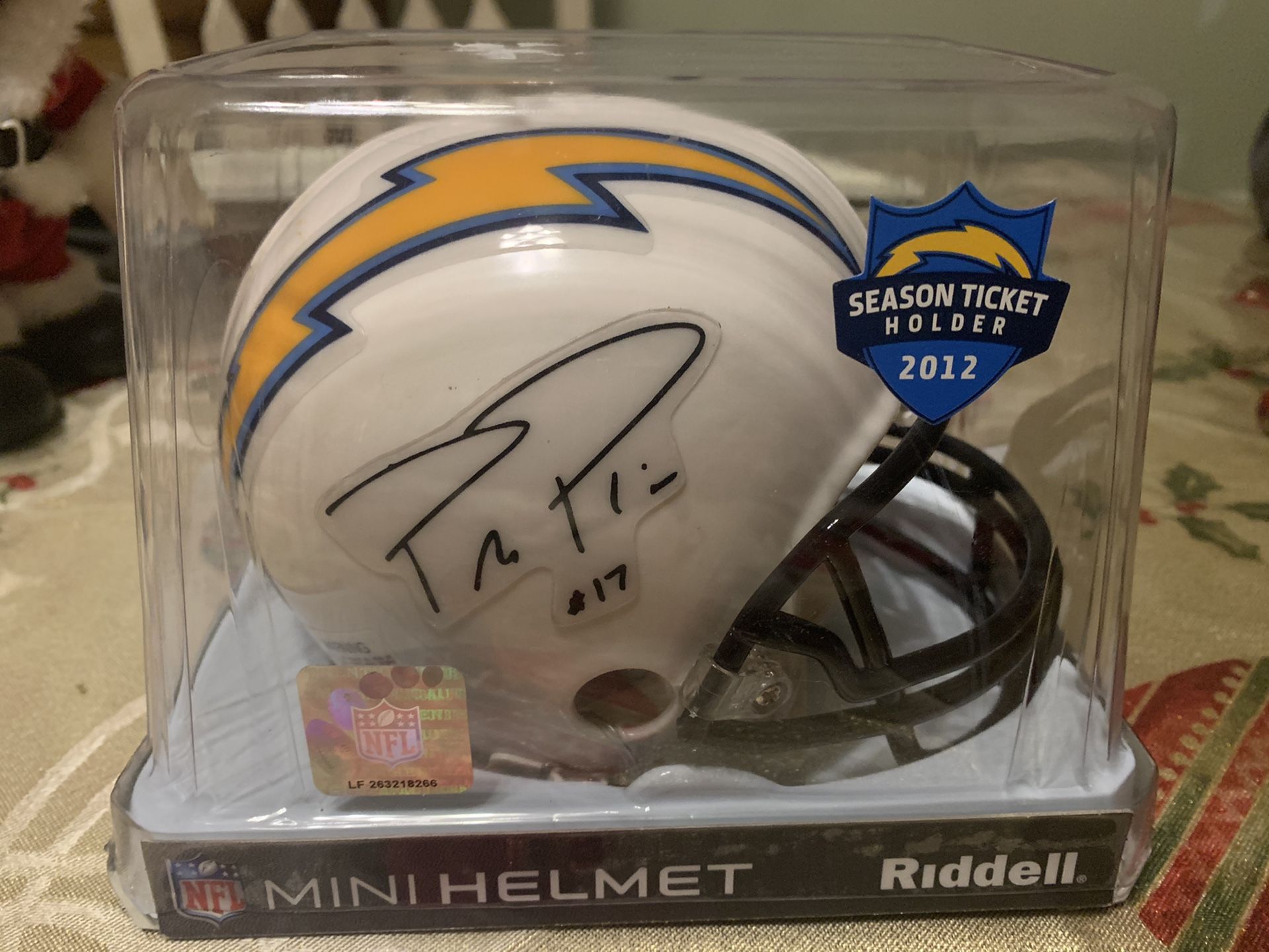 Chargers mini helmet