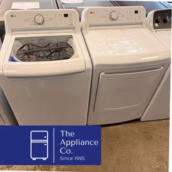 LG Top Load Washer and Gas Dryer