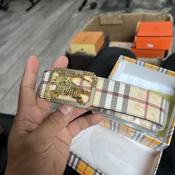 Reversible Burberry Belts 