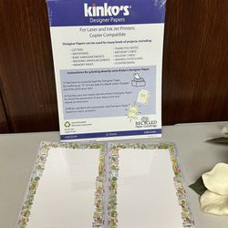 Kinko’s Design Paper 50 Custom Notepads For wedding,invitations,letters