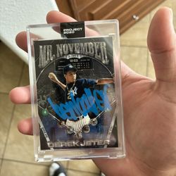 Topps 2020 Project 2020 Derek Jeter Mr. November Autographed Card #132 Yankees