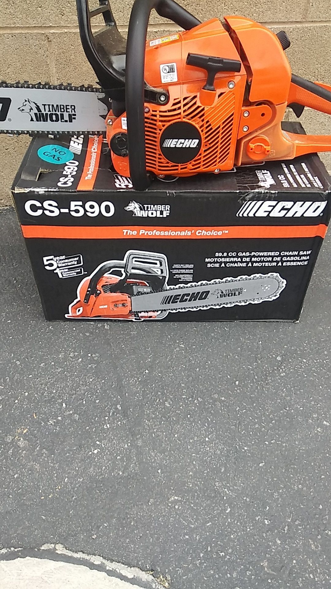 Echo timber wolf chainsaw