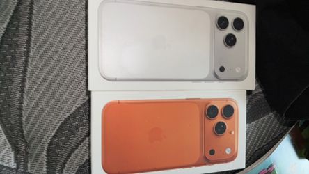 Two iPhone Boxes 1 iPhone 17 Pro Max 1 iPhone 17 Pro