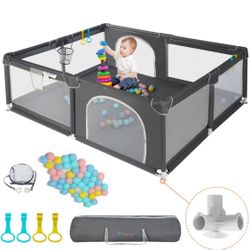 COMOMY Playpens for Babies and Toddlers, 71"x59" 