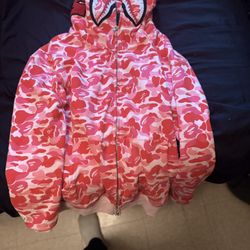 Small Bape Pink Hoodie 
