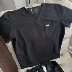 Mens size small Figs brand scrub sets, Black, Green, Teal, and Navy blue, Technical Collection