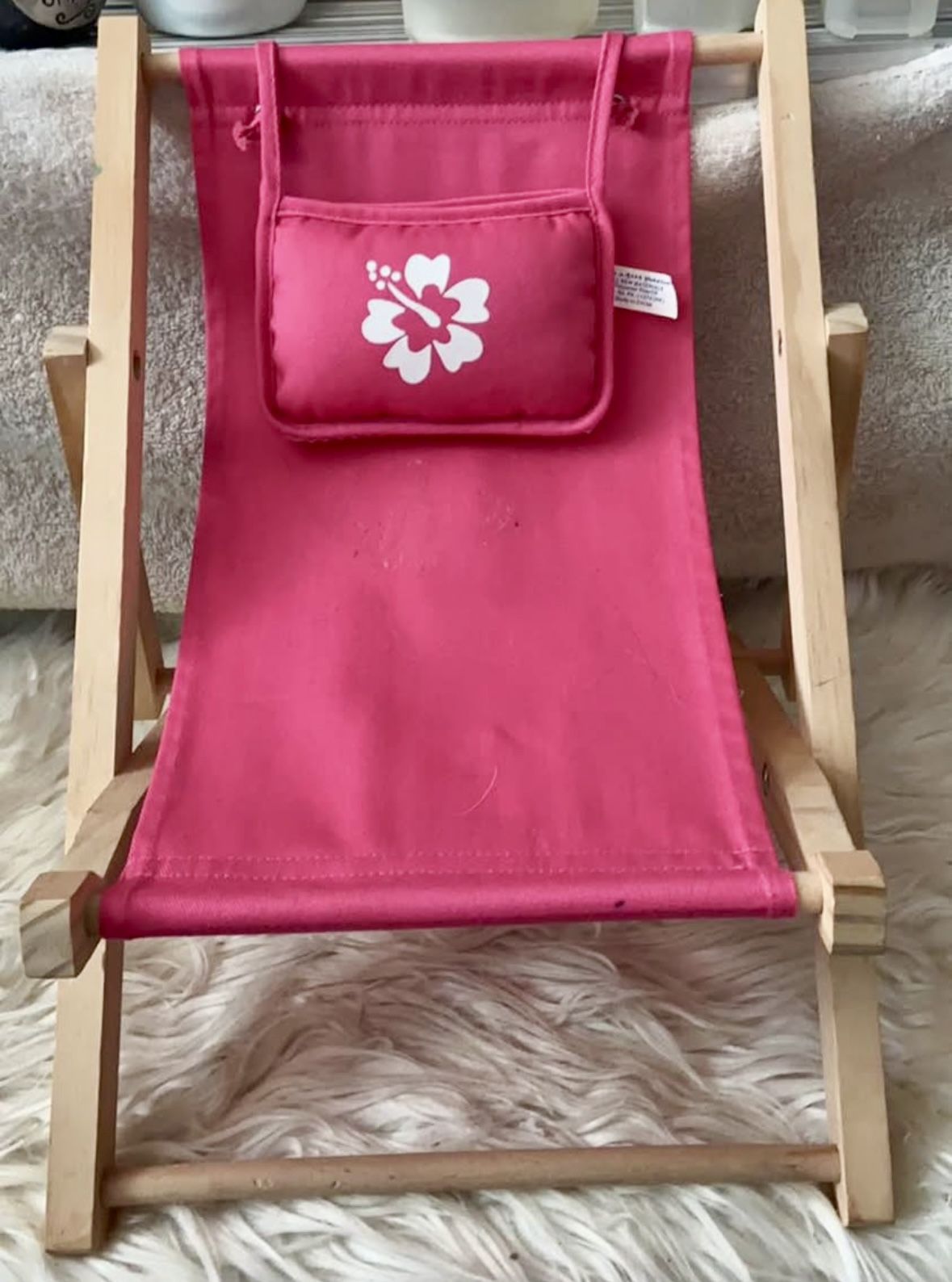 Build a bear hot pink beach chair
