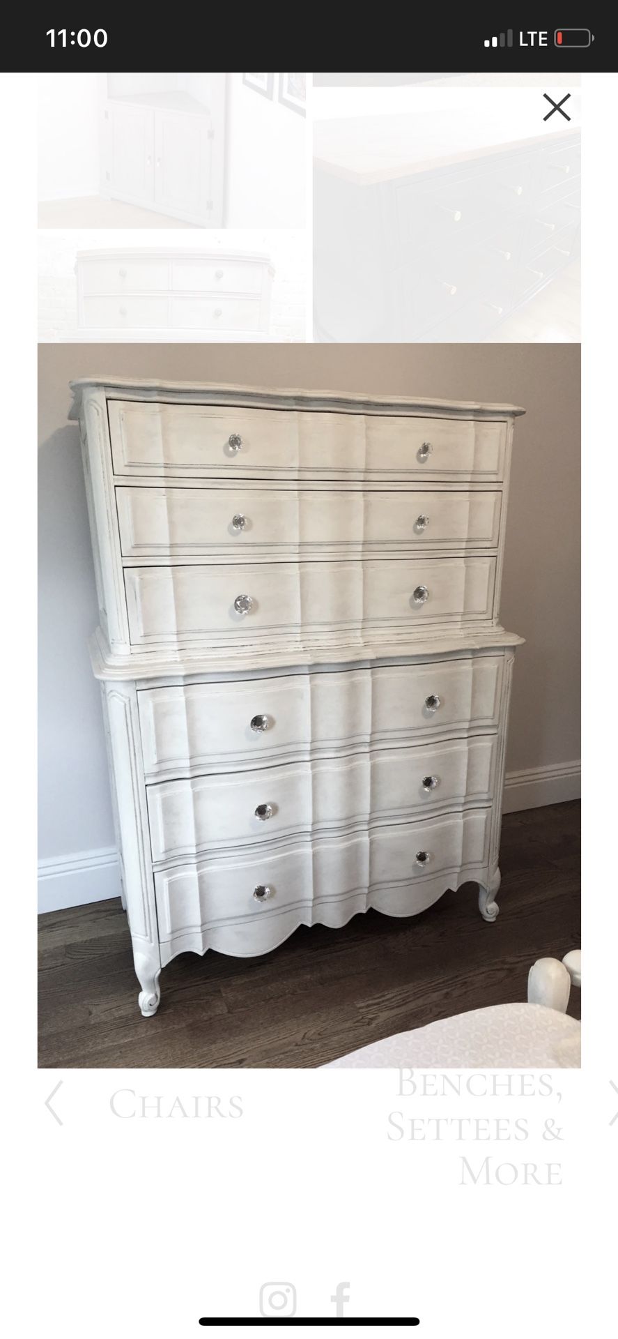 Bassett High Boy Dresser 