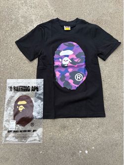Black Purple Camo Bape Tee