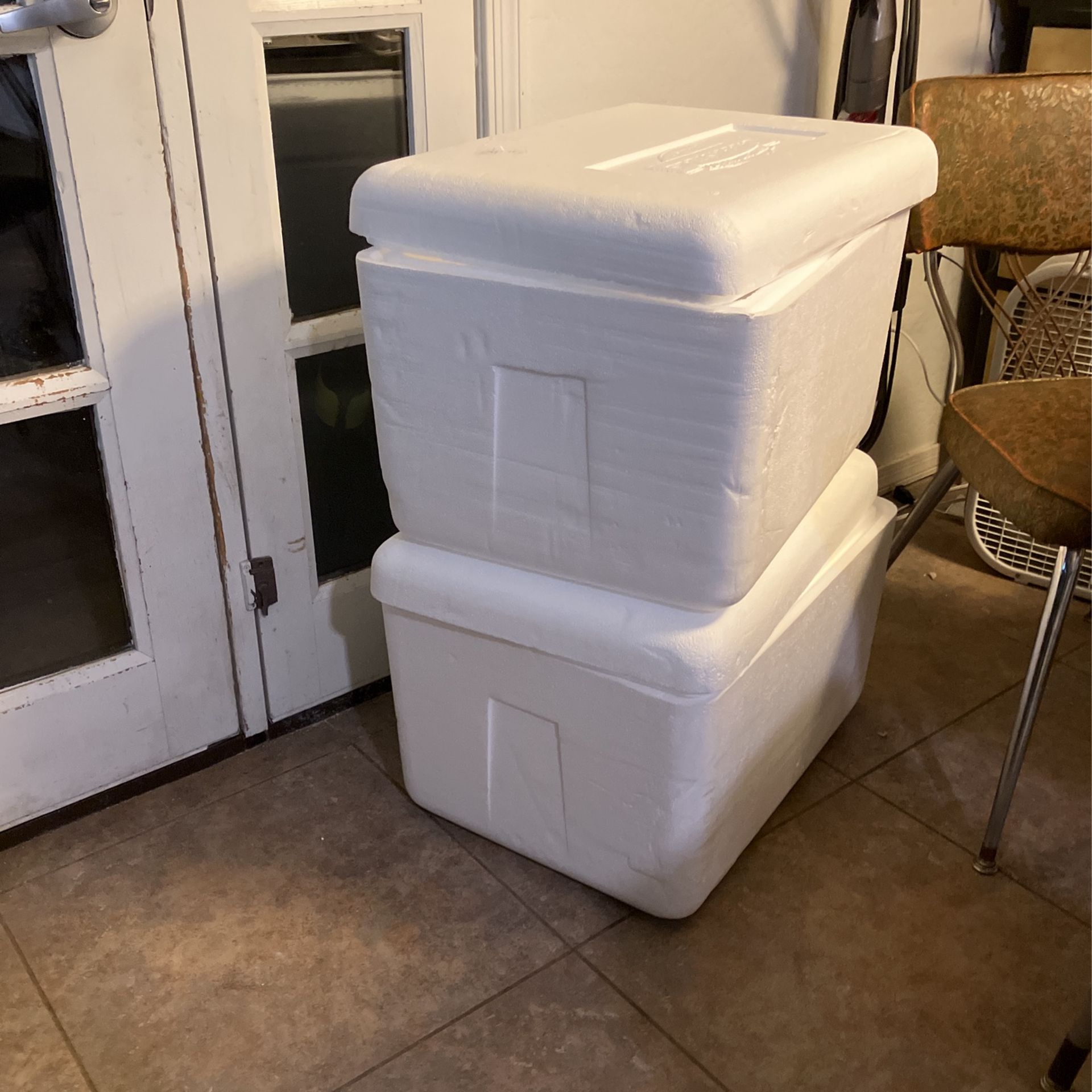 Free 2 Brand New Large Styrofoam Coolers With Lids for Sale in Glendale, AZ OfferUp