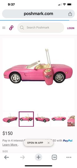 Vintage 2001 Barbie Corvette 