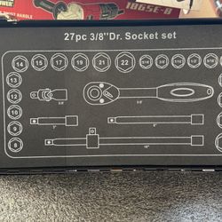 Mechpro 27 Piece 3/8 Drive Socket Set