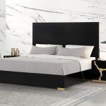 Brand new black laquer Eastern King bedframe