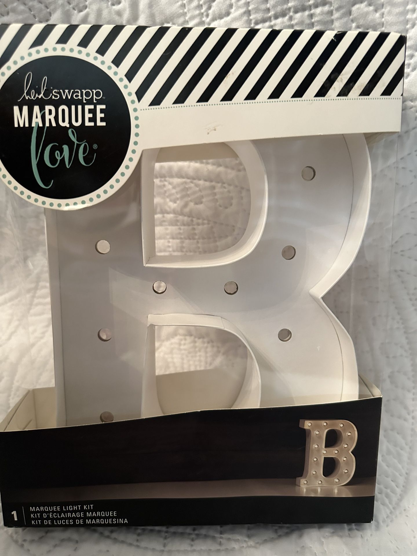 Heidi Swapp Marquee Love 12” White Letter Kit “B”