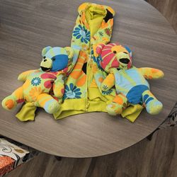 Adidas JEREMY SCOTT FLORAL BEAR HOODIE