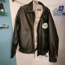 Leather Bomber Jacket